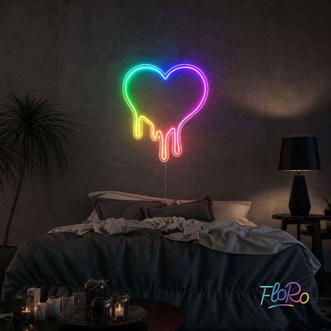 Melting Heart FloRo Sign