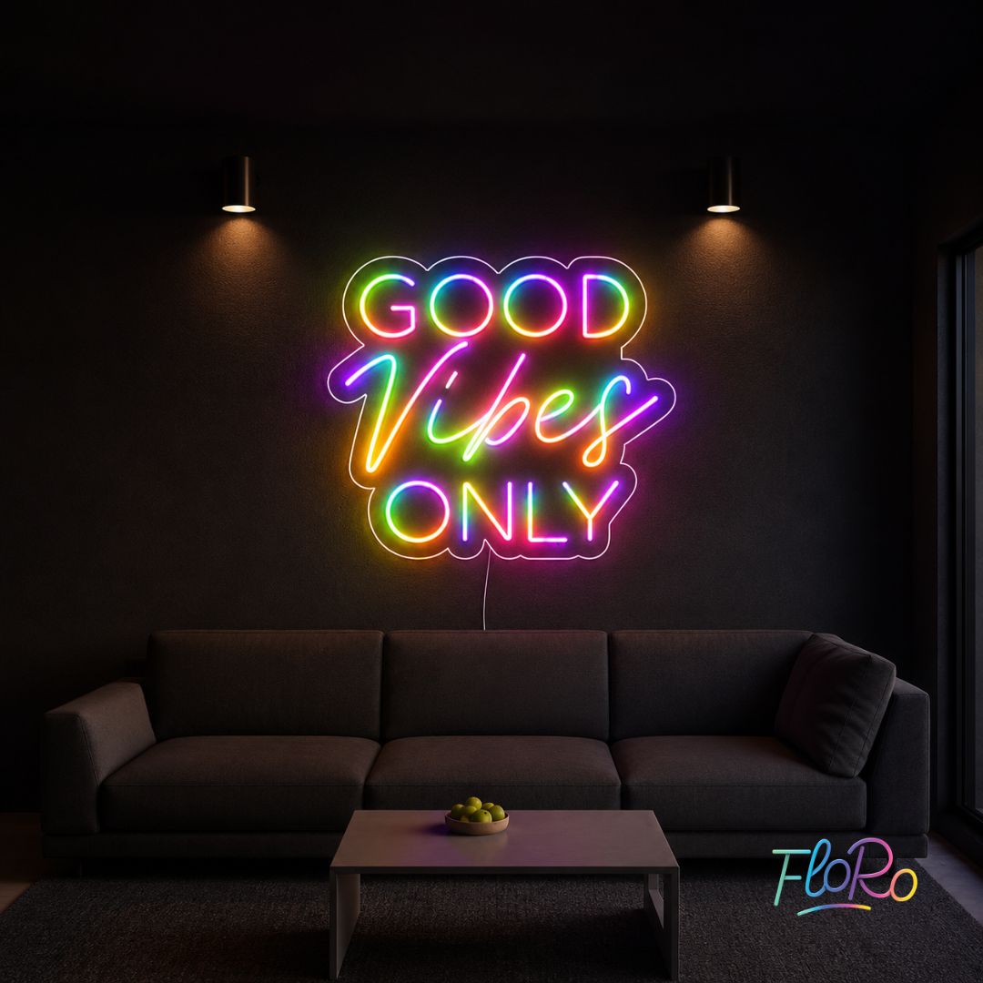 Good Vibes Only Neon Sign FloRo