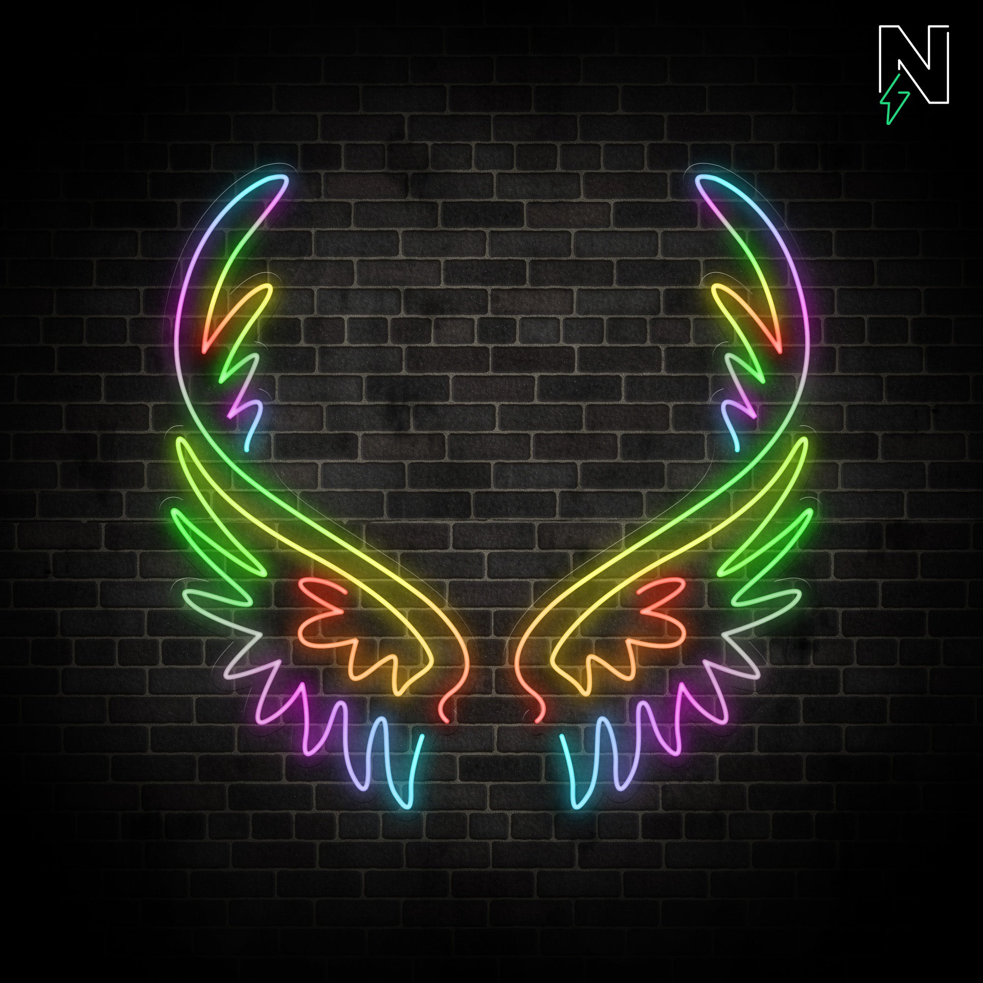 Divine Wings FloRo Sign