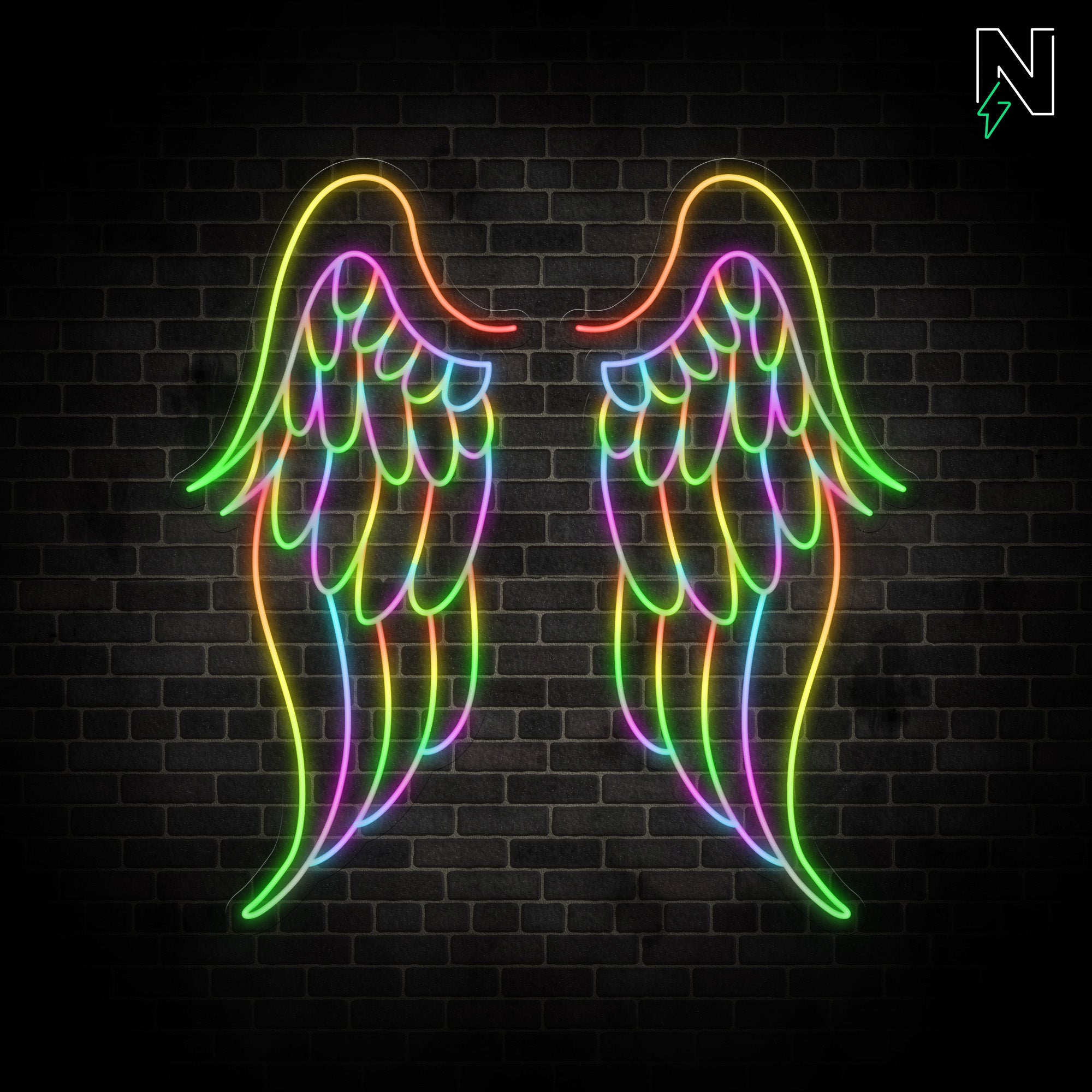 Mighty Wings FloRo Sign