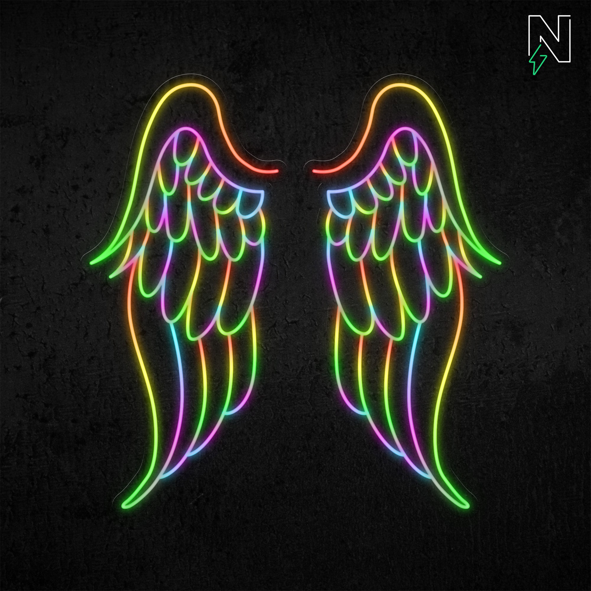 Mighty Wings FloRo Sign