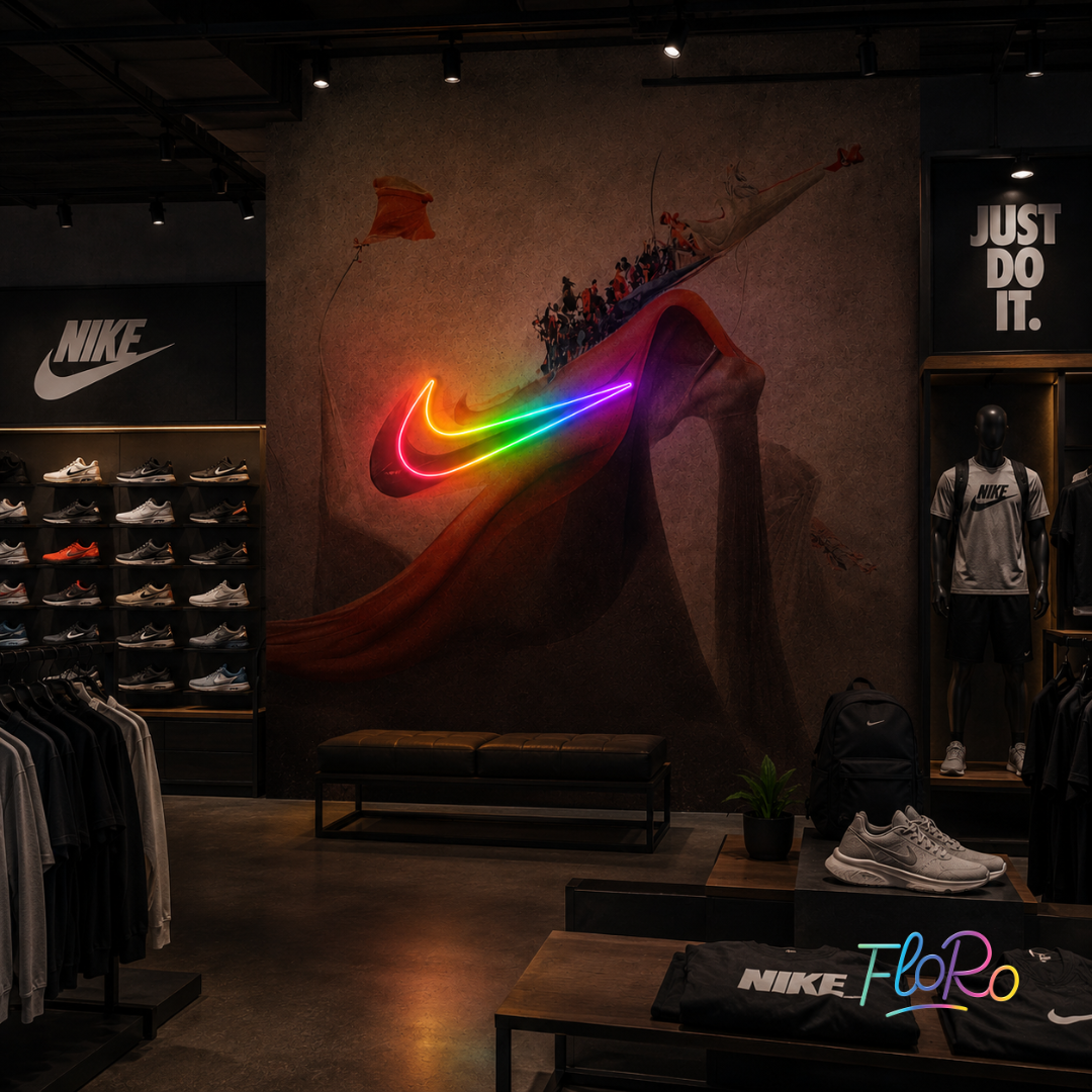 Nike Swoosh FloRo Sign