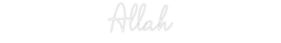 Custom Neon: Allah