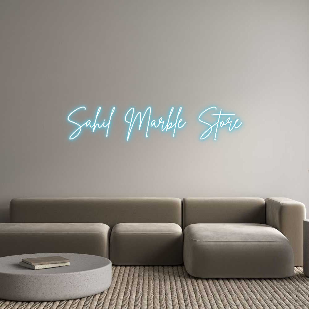 Custom Neon: Sahil Marble ...
