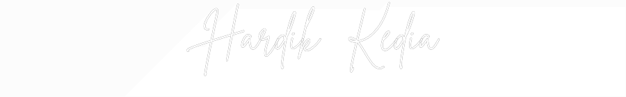 Custom Neon: Hardik Kedia
