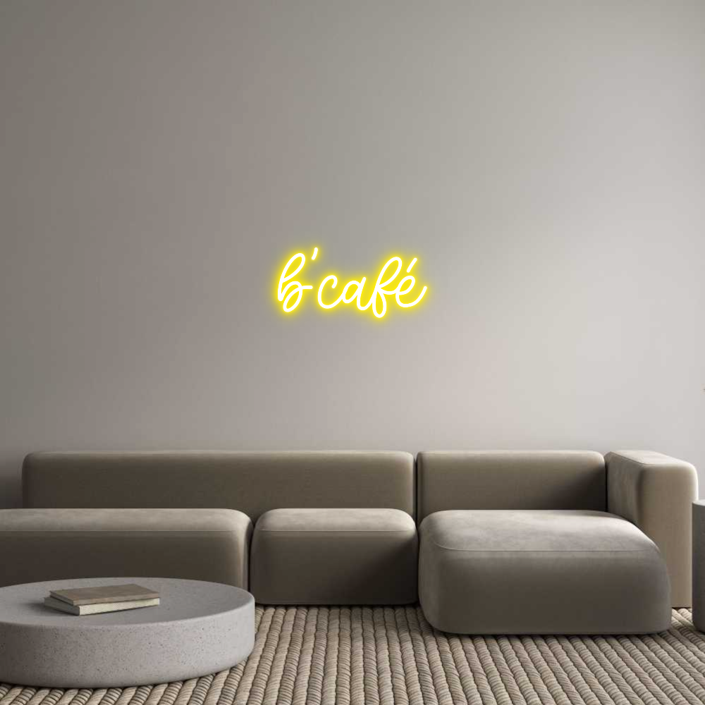 Custom Neon: b'café