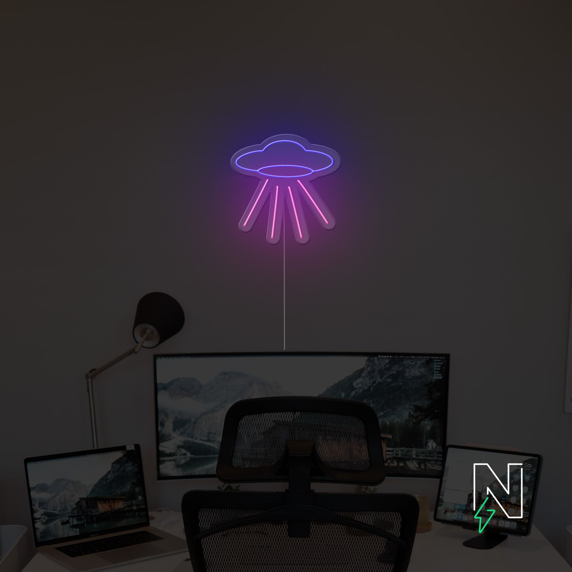 UFO Neon Sign