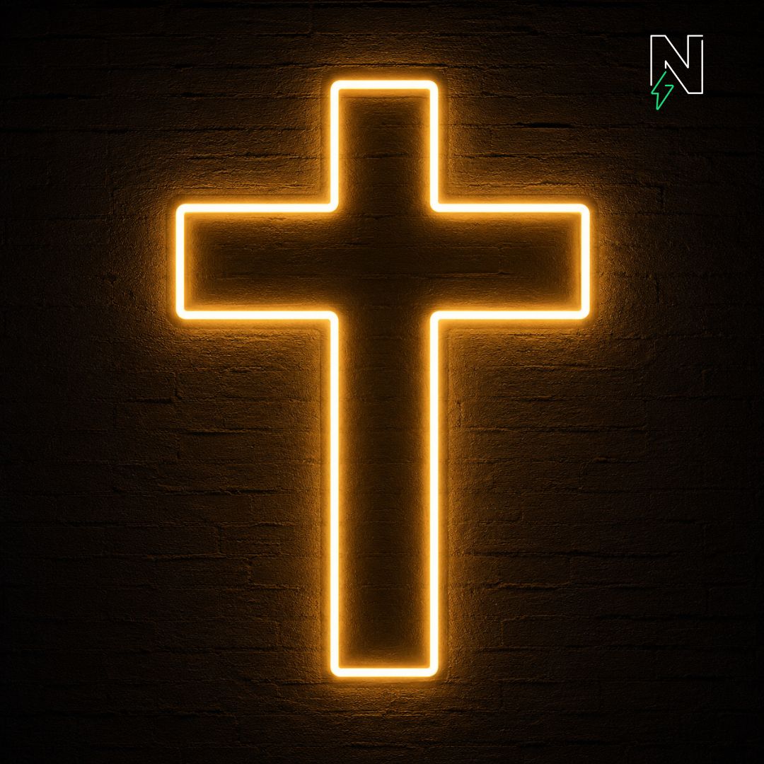 Holy Cross Neon Sign