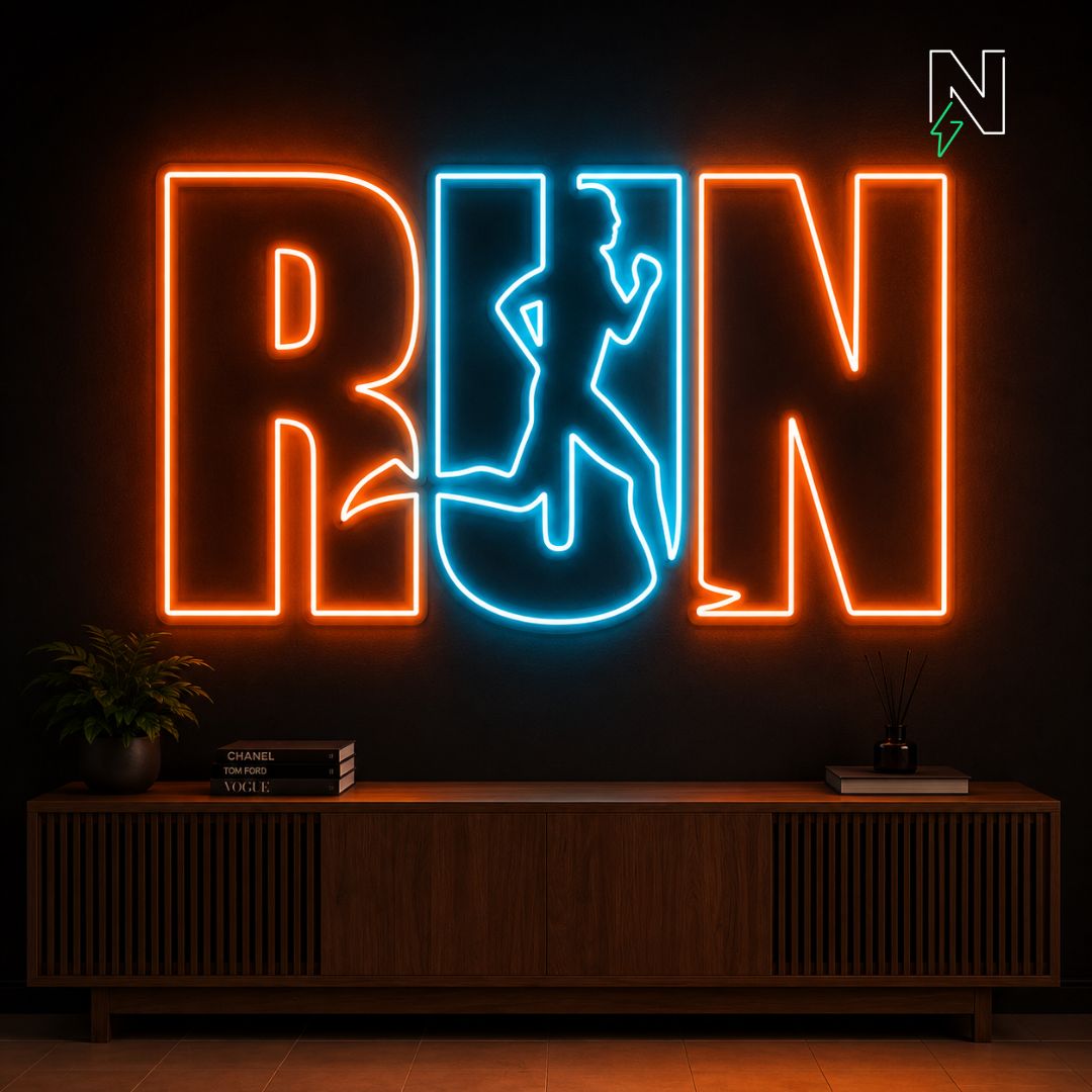 Run Neon Sign