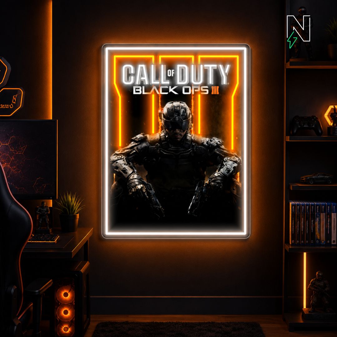 Call of Duty  UV+Neon Sign