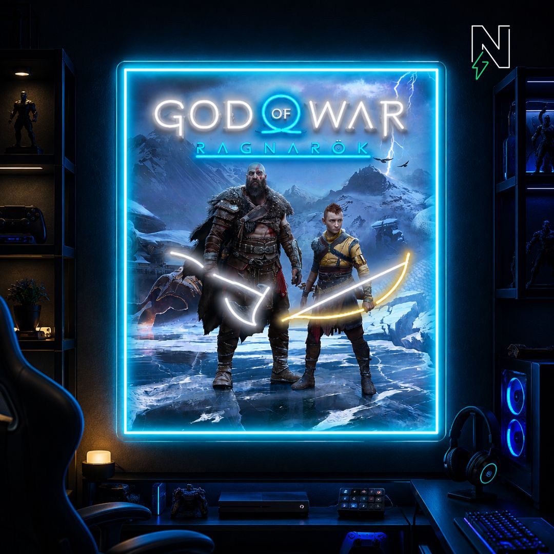 God of War UV+Neon Sign