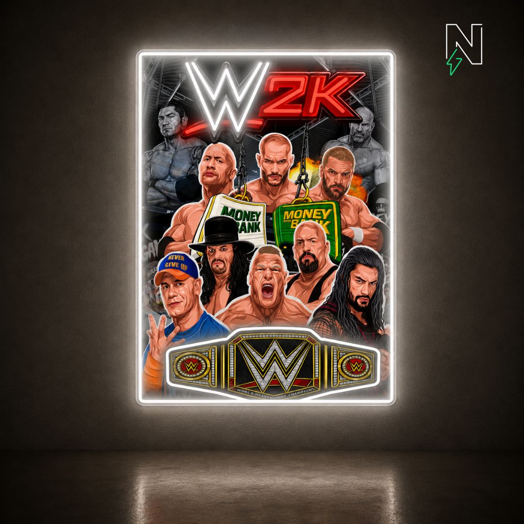 WWE UV+Neon Sign Neon Attack
