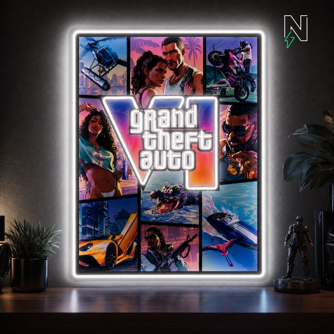 GTA UV+Neon Sign