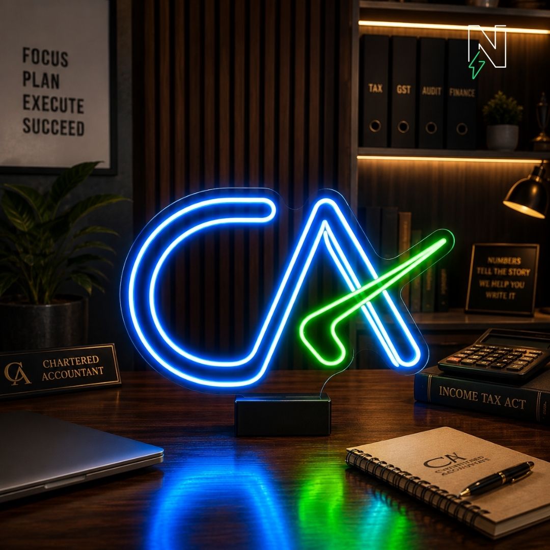 CA Table Top Neon Sign