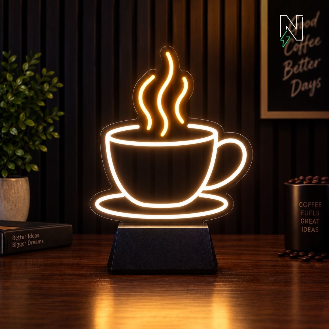 Coffee Table Top Neon Sign