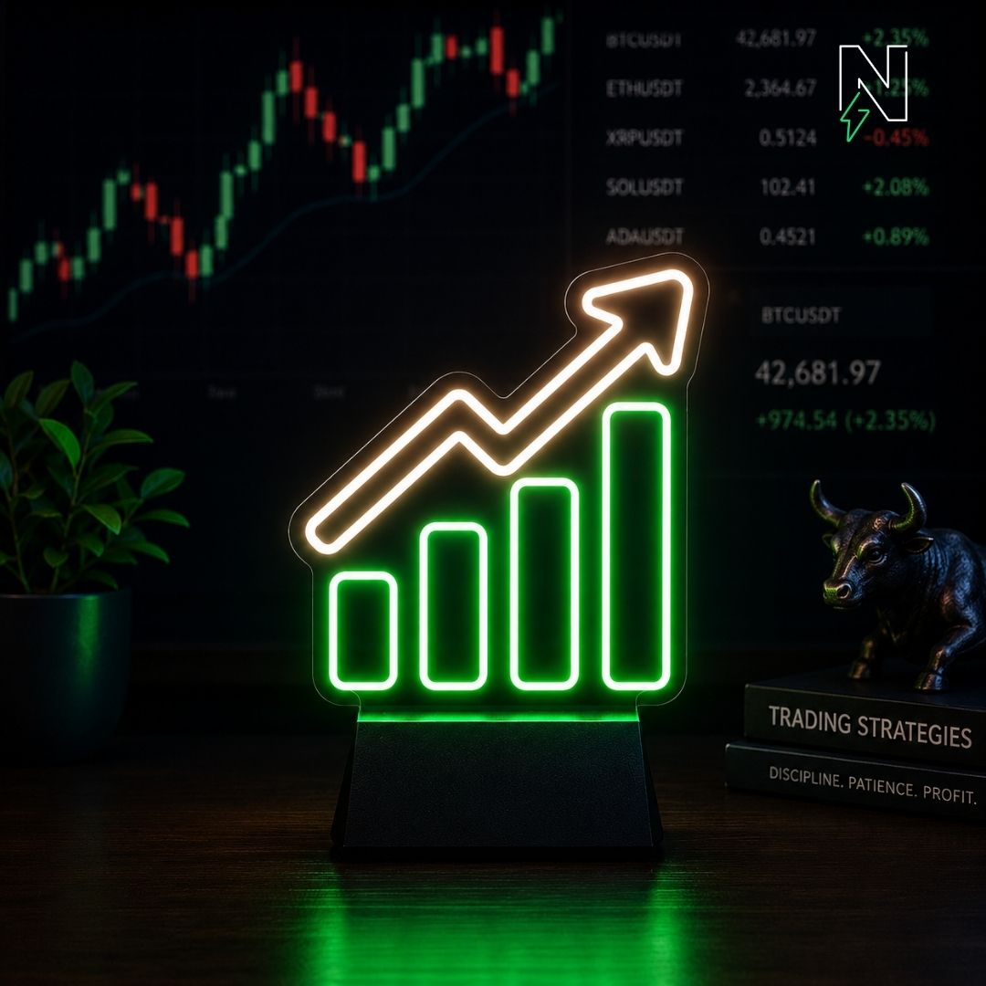 Trading Table Top Neon Sign