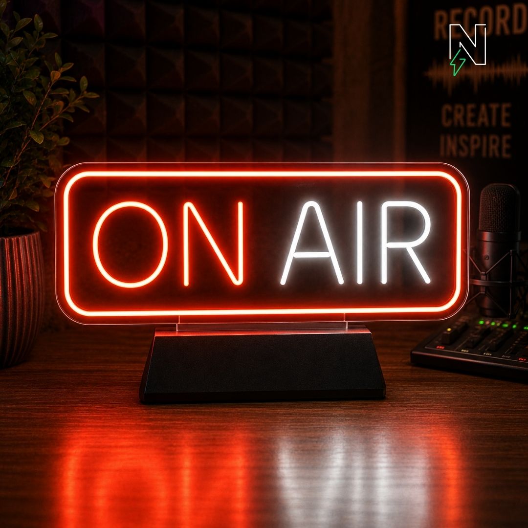 On Air Table Top Neon Sign