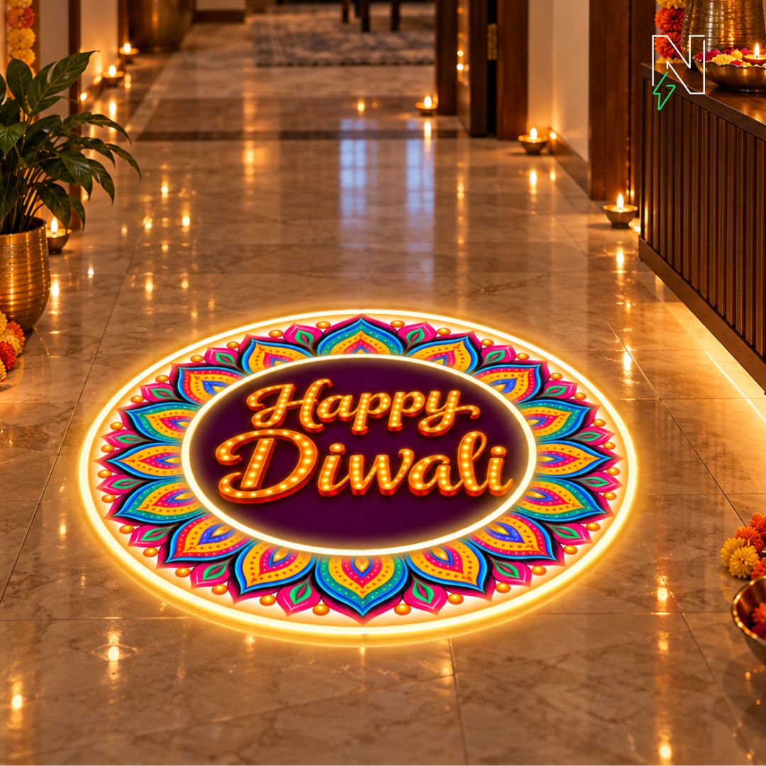 Diwali Rangoli Neon Sign