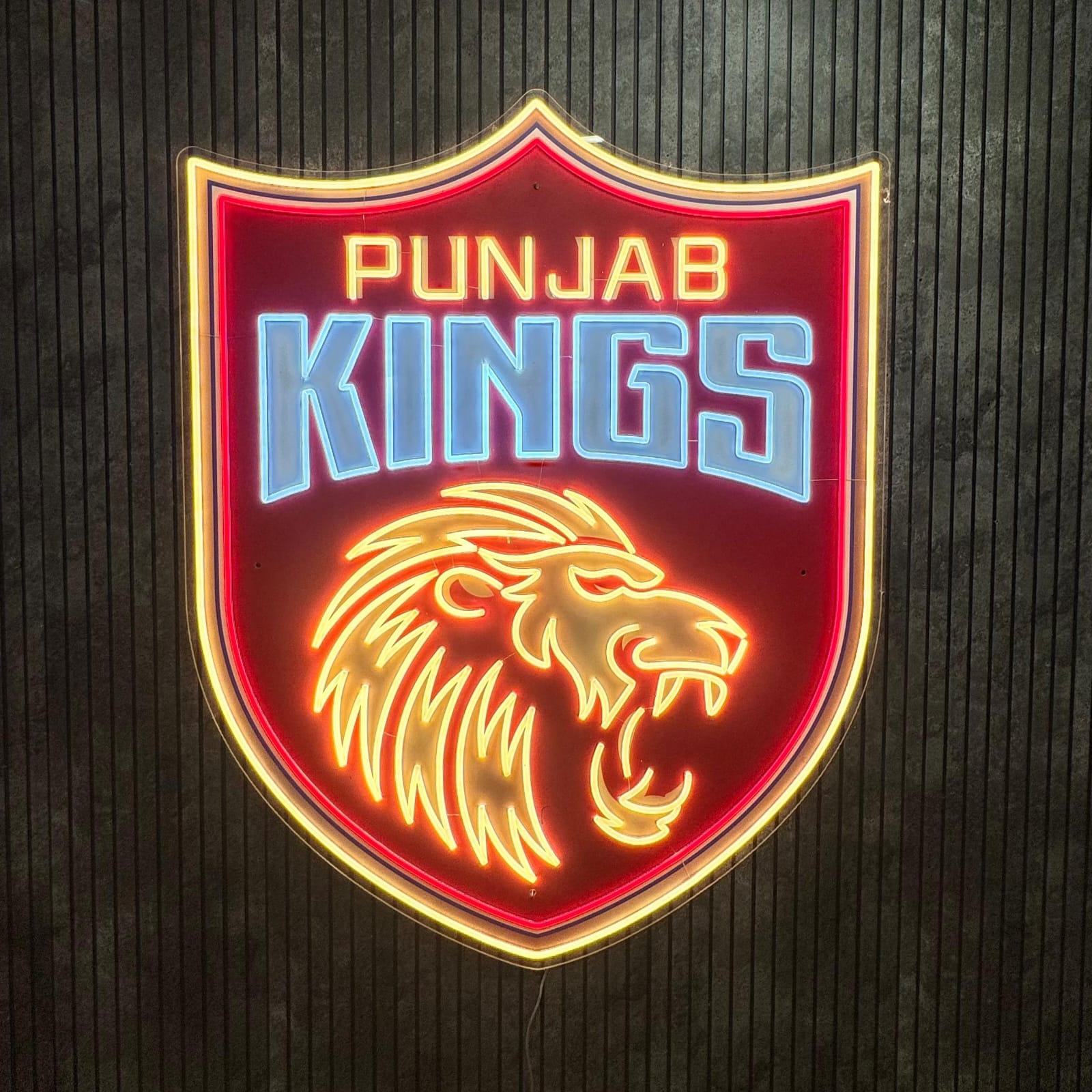 Punjab Kings UV+Neon Logo