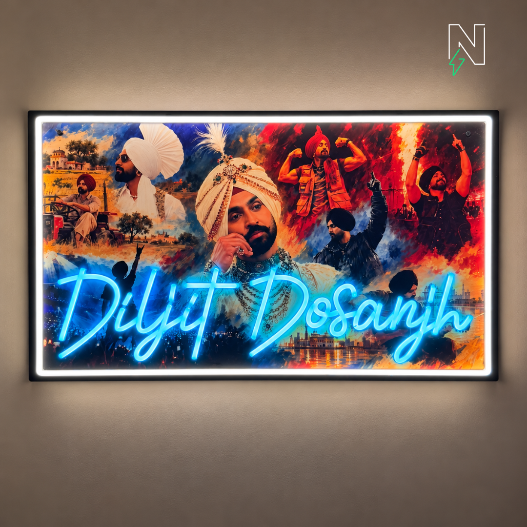 Diljit Dosanjh UV+ Neon Sign