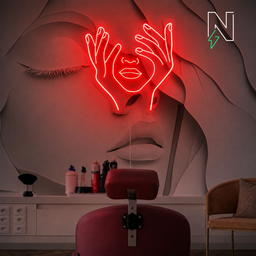 Hold Face Neon Sign