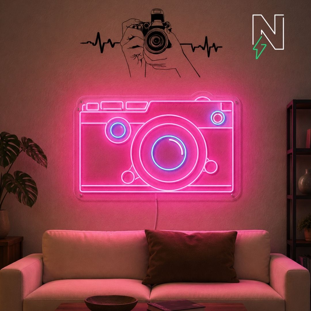 DSLR Camera Neon Sign