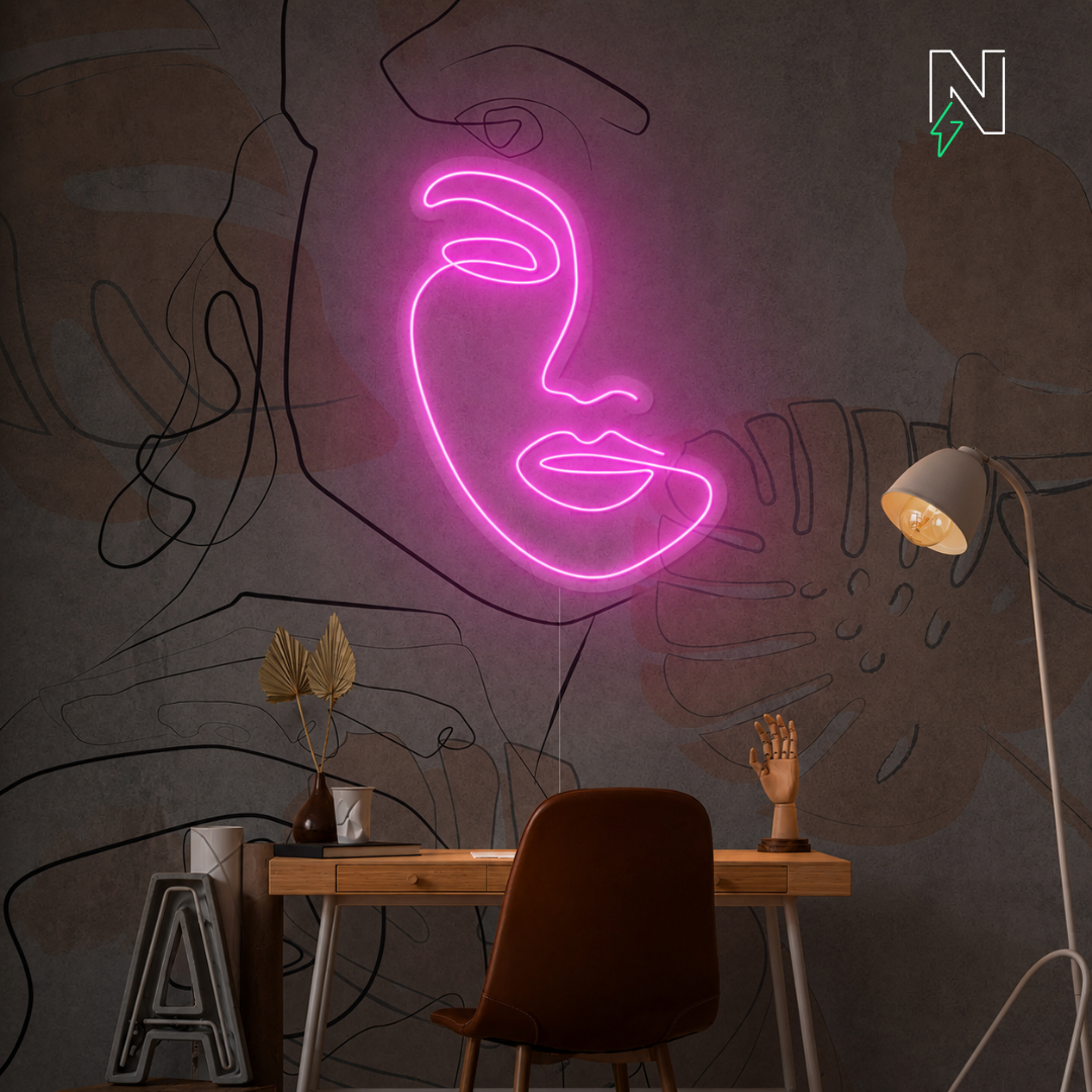 Face Neon Sign