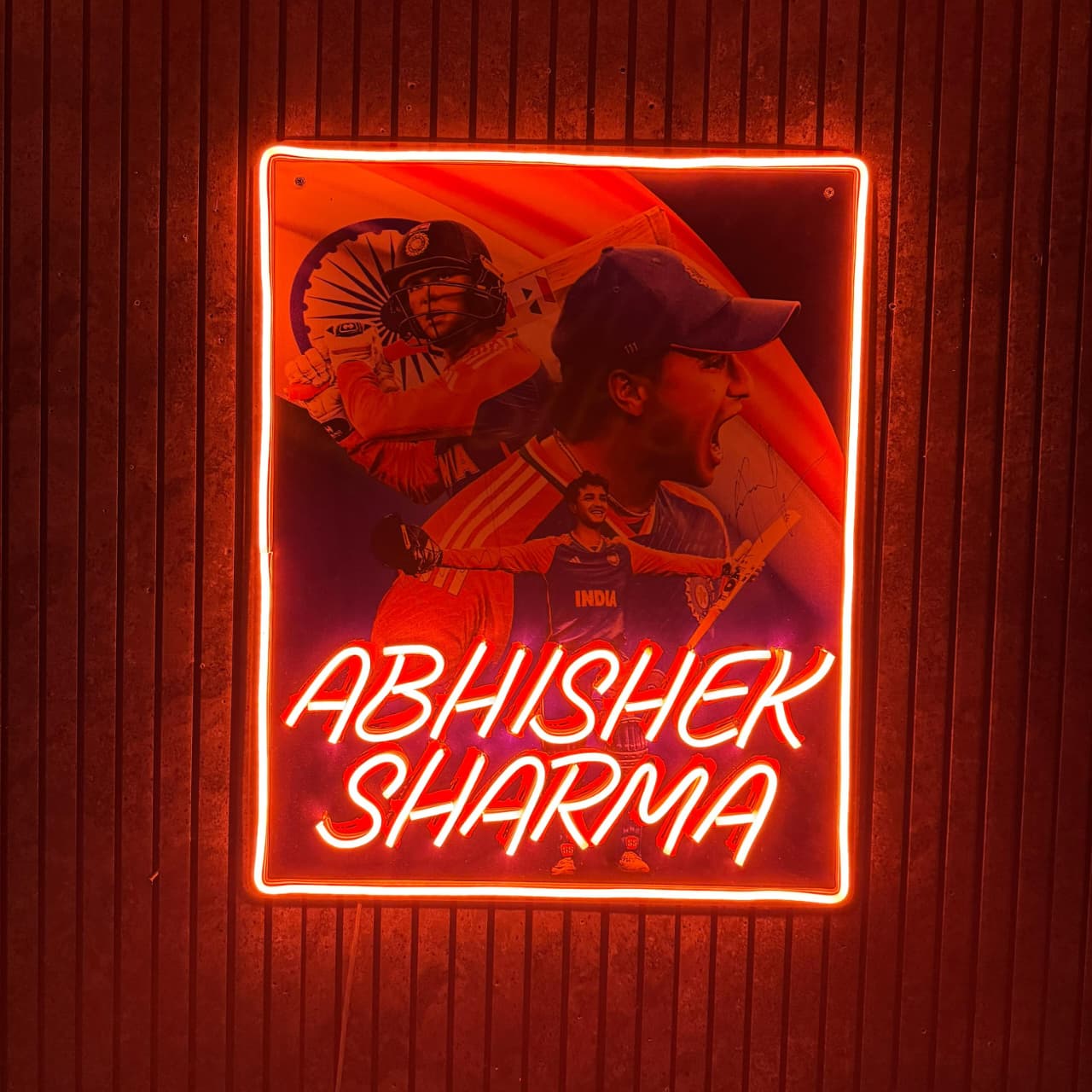 Abhishek Sharma Neon Art (Limited Edition)