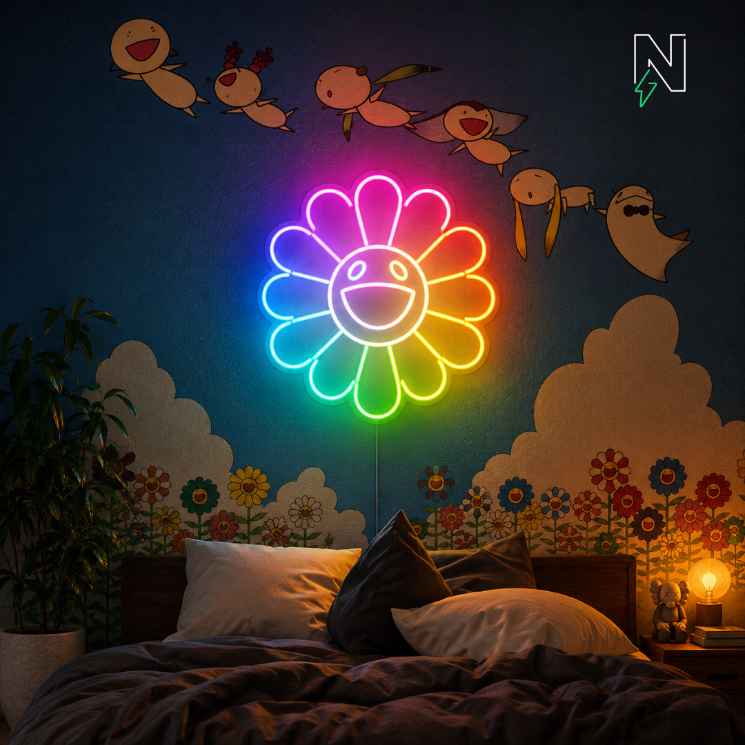 Murakami Neon Sign