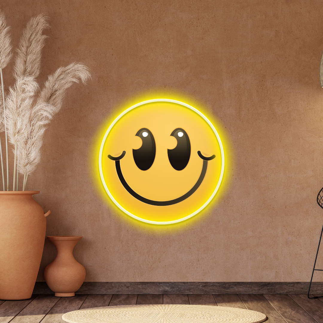 Free Smiley Neon Sign Worth ₹4,000/-