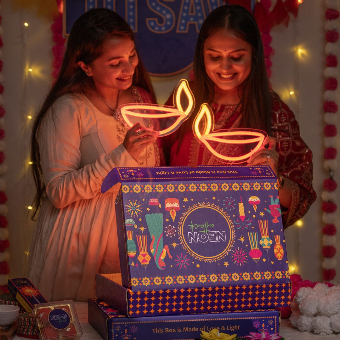 Neon Diwali Gift Box