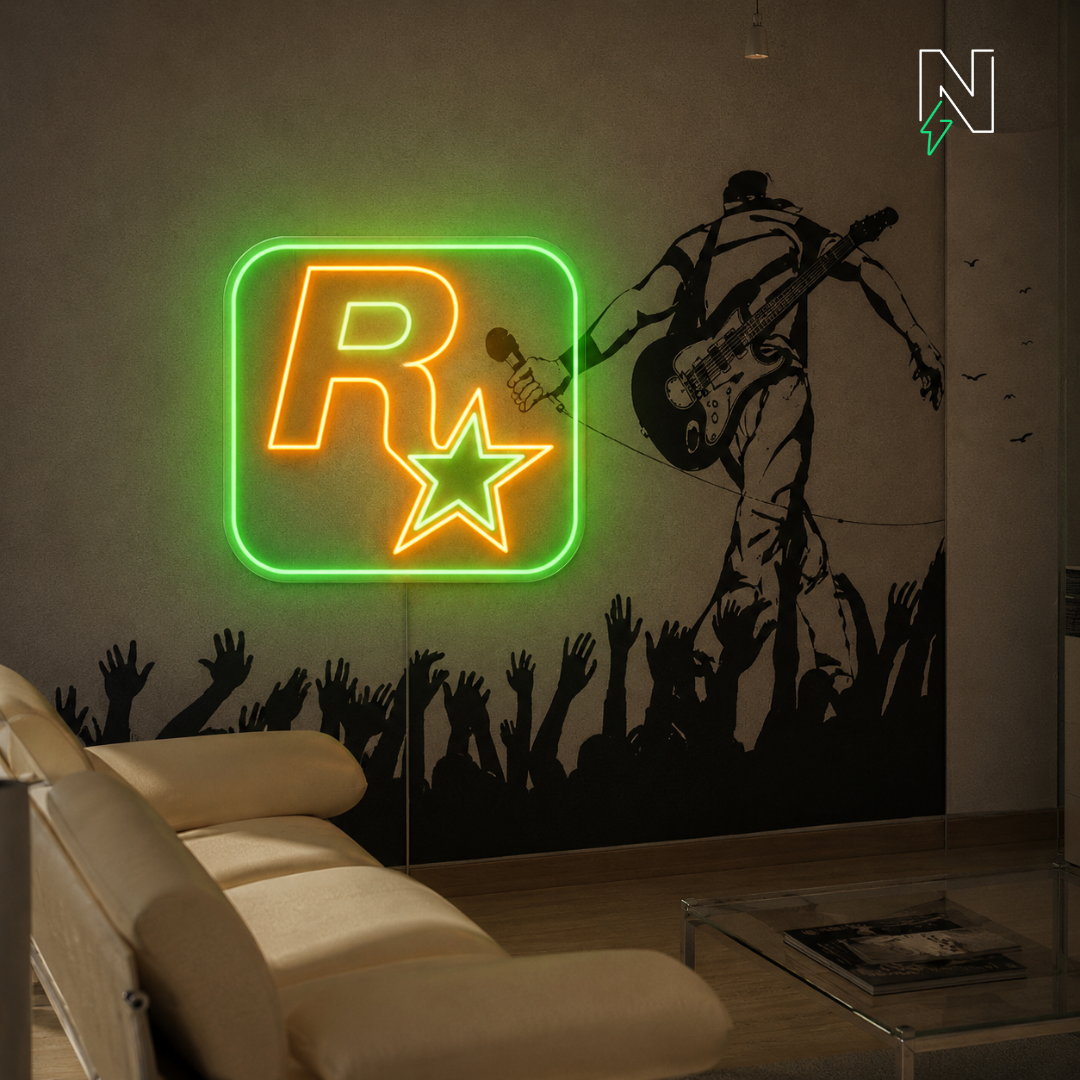 Rockstar Gaming Neon Sign