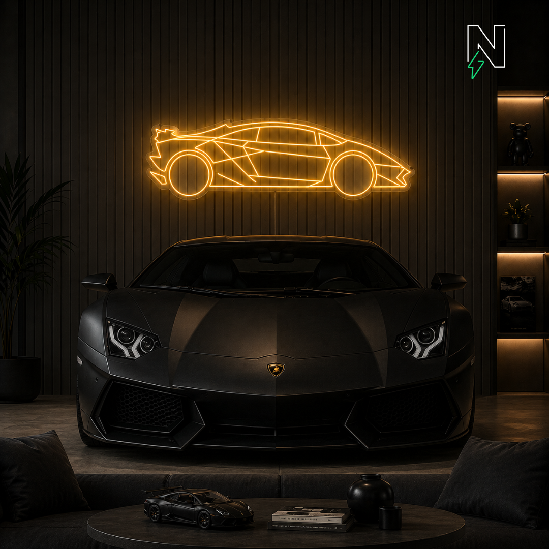 Lamborghini Car Neon Sign