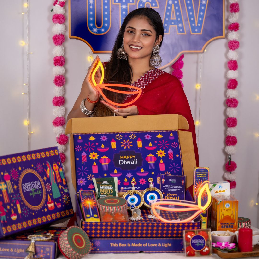 Neon Diwali Gift Box