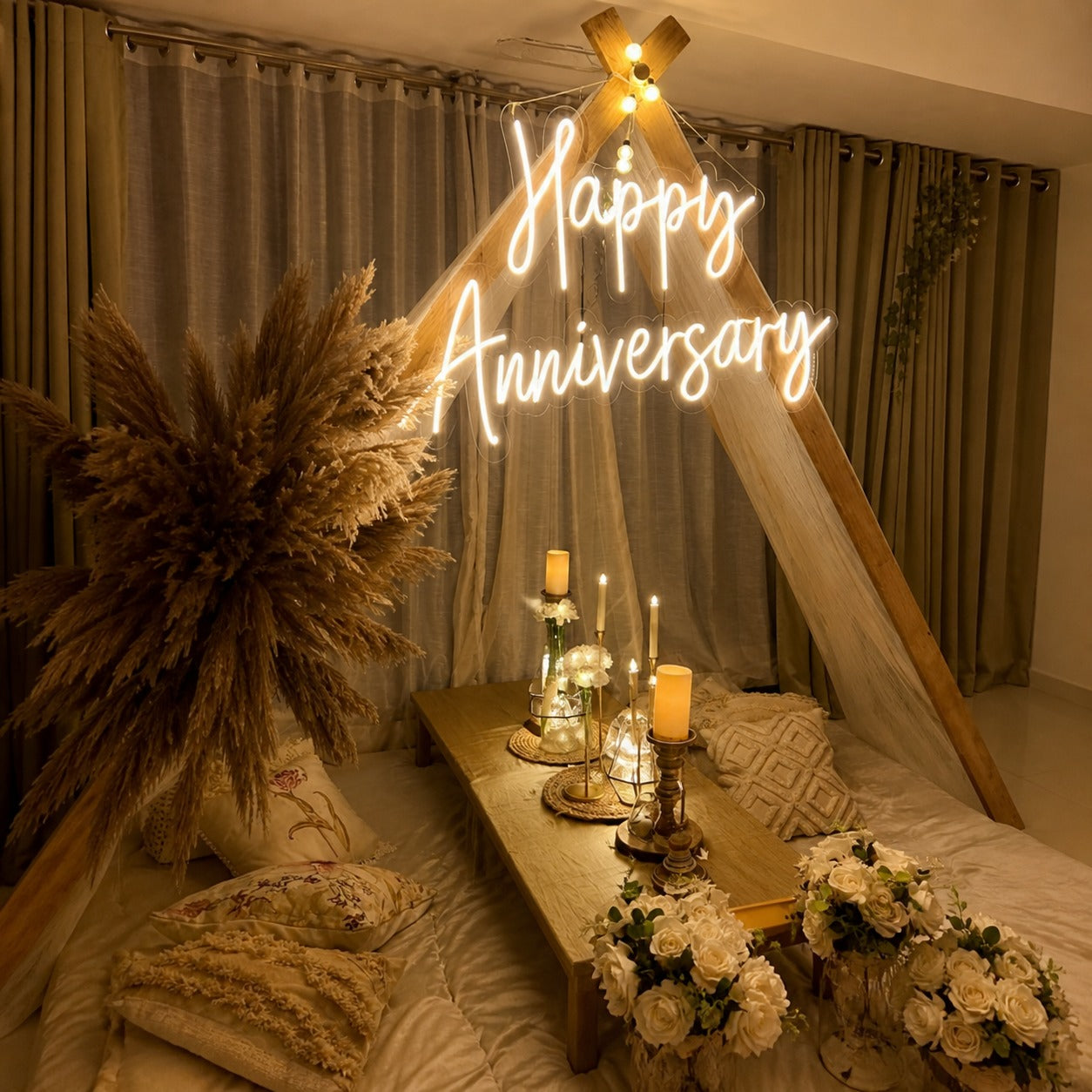 Happy Anniversary Neon Sign