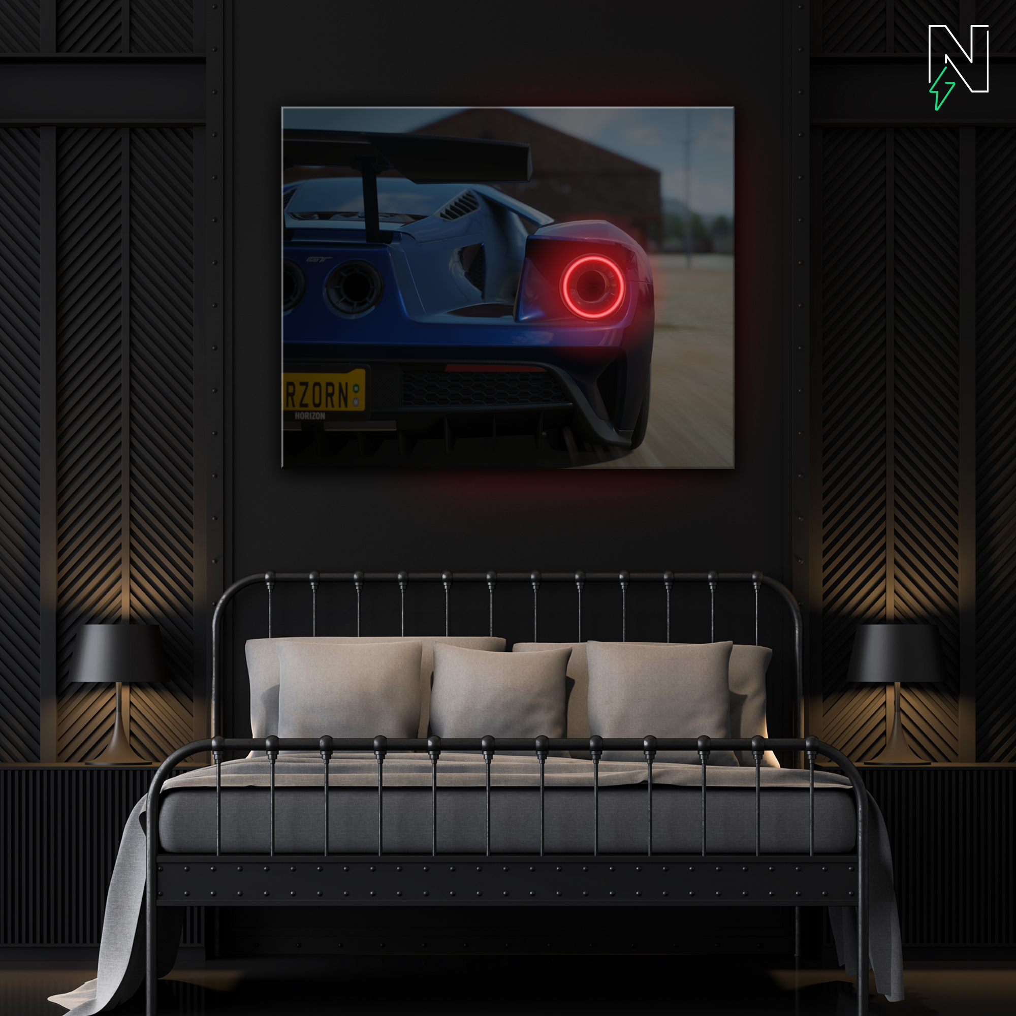 Nissan V7 GTR LED Neon Art