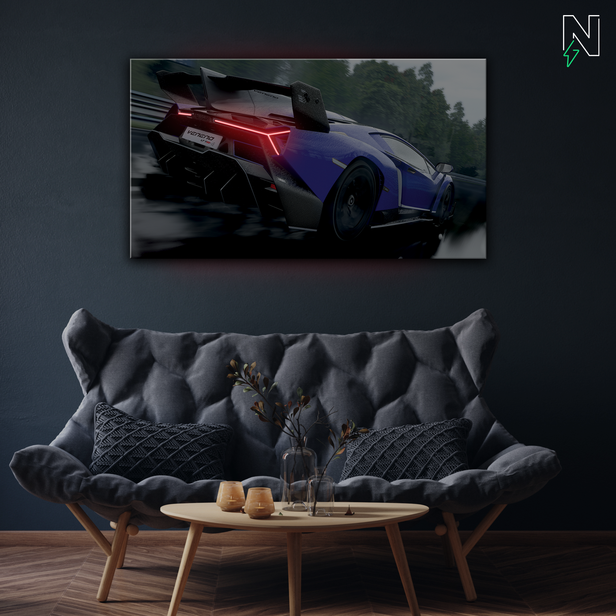 Lamborghini V1 LED Neon Art