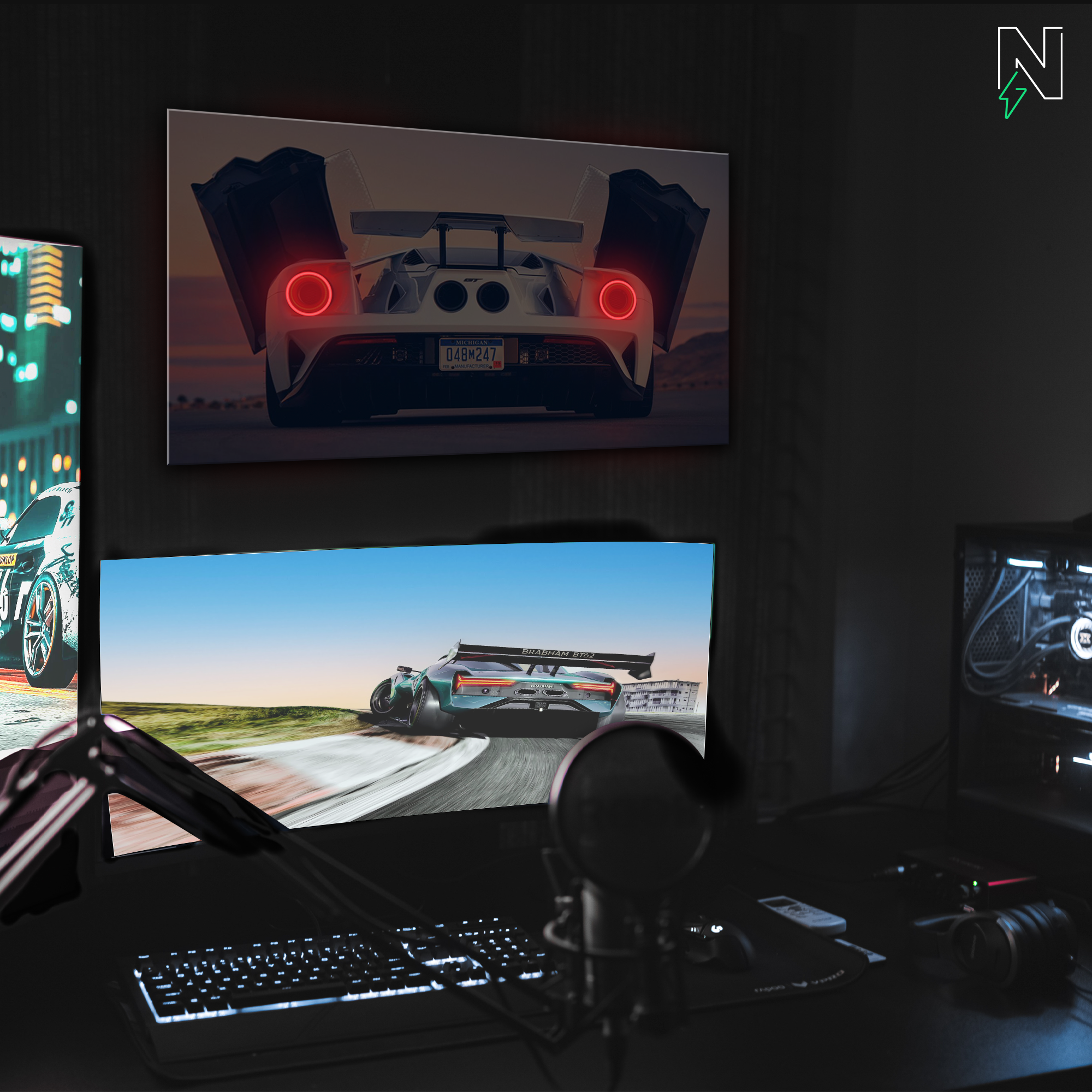 Nissan V4 GTR LED Neon Art