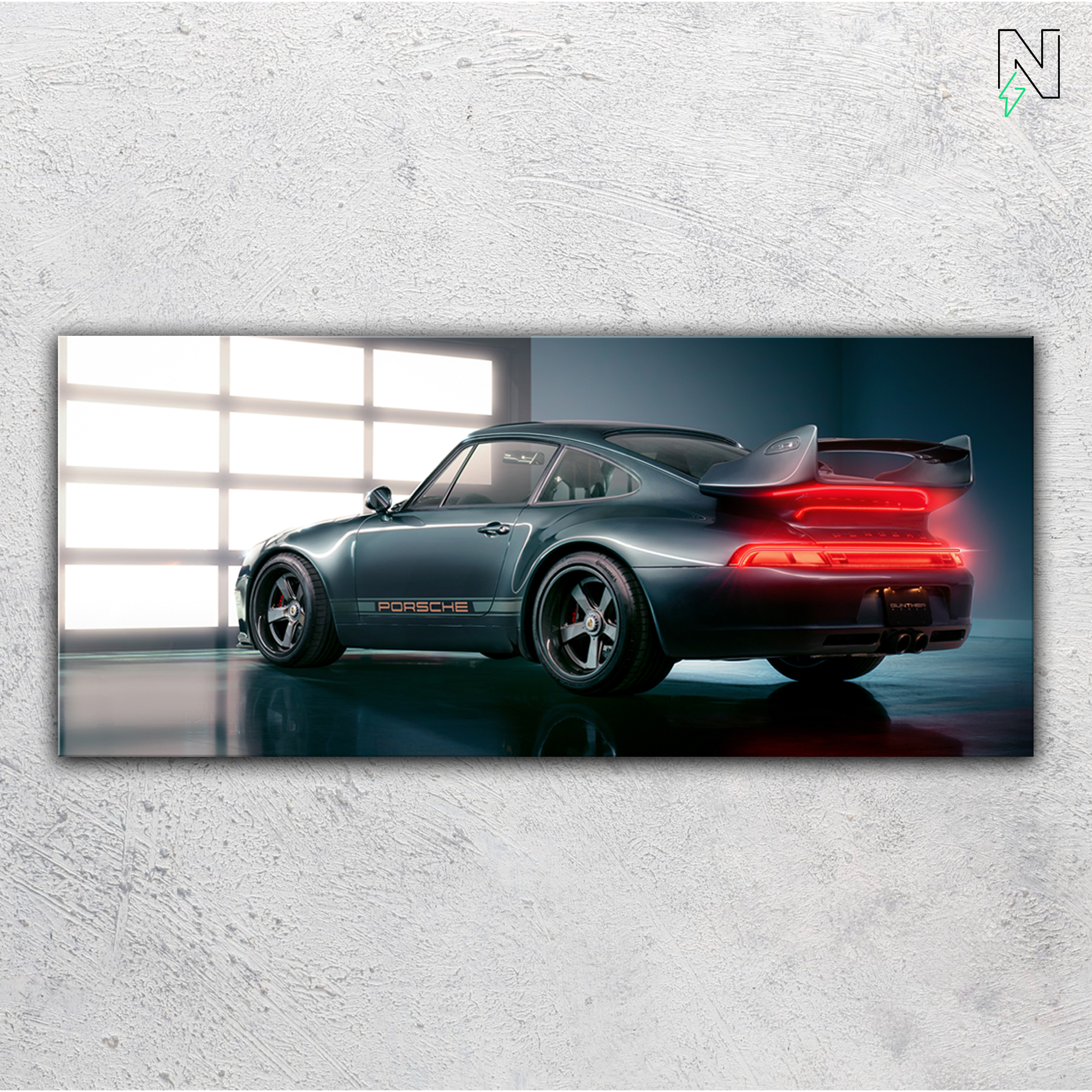 Porsche V2 LED Neon Art