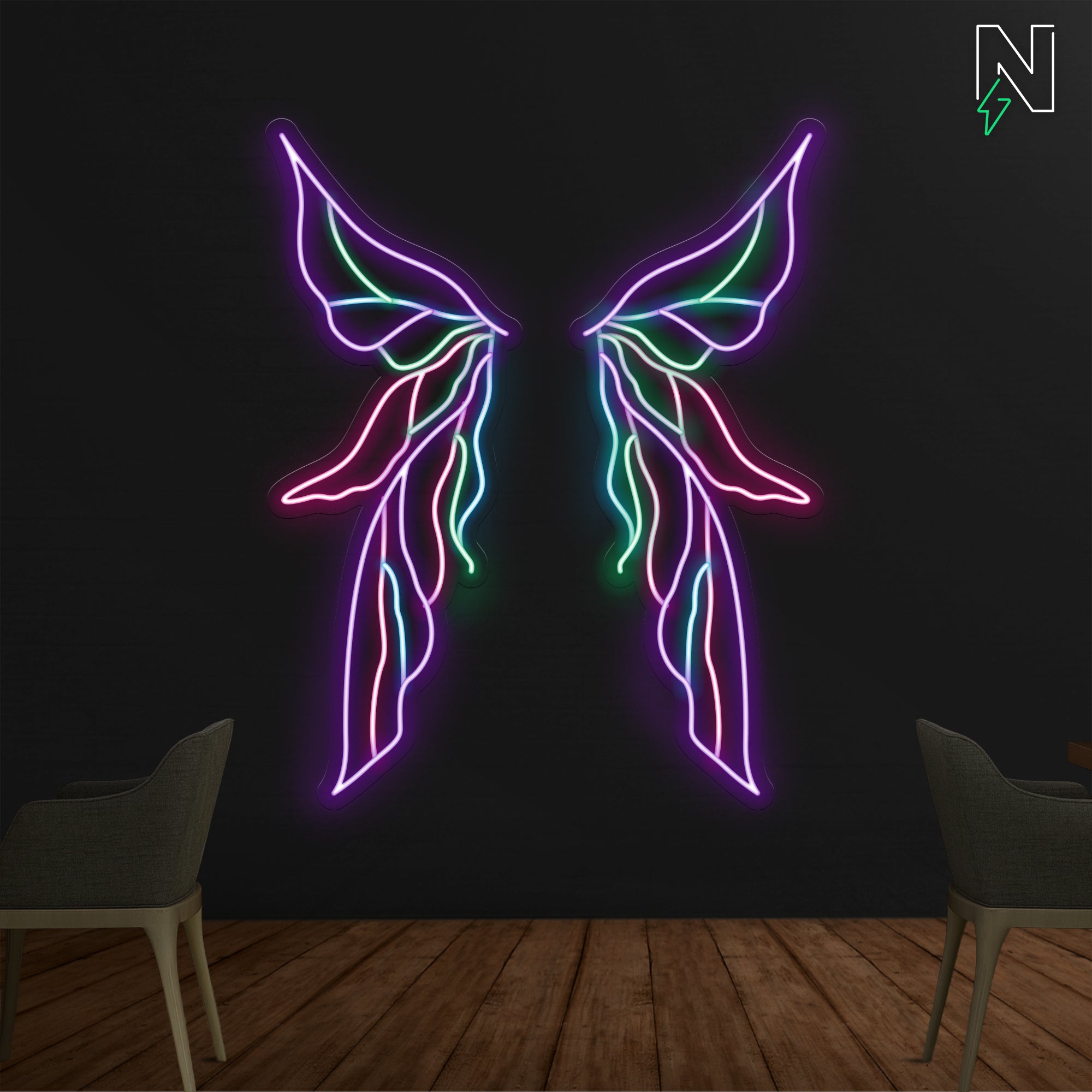 Majestic Wings Neon Sign