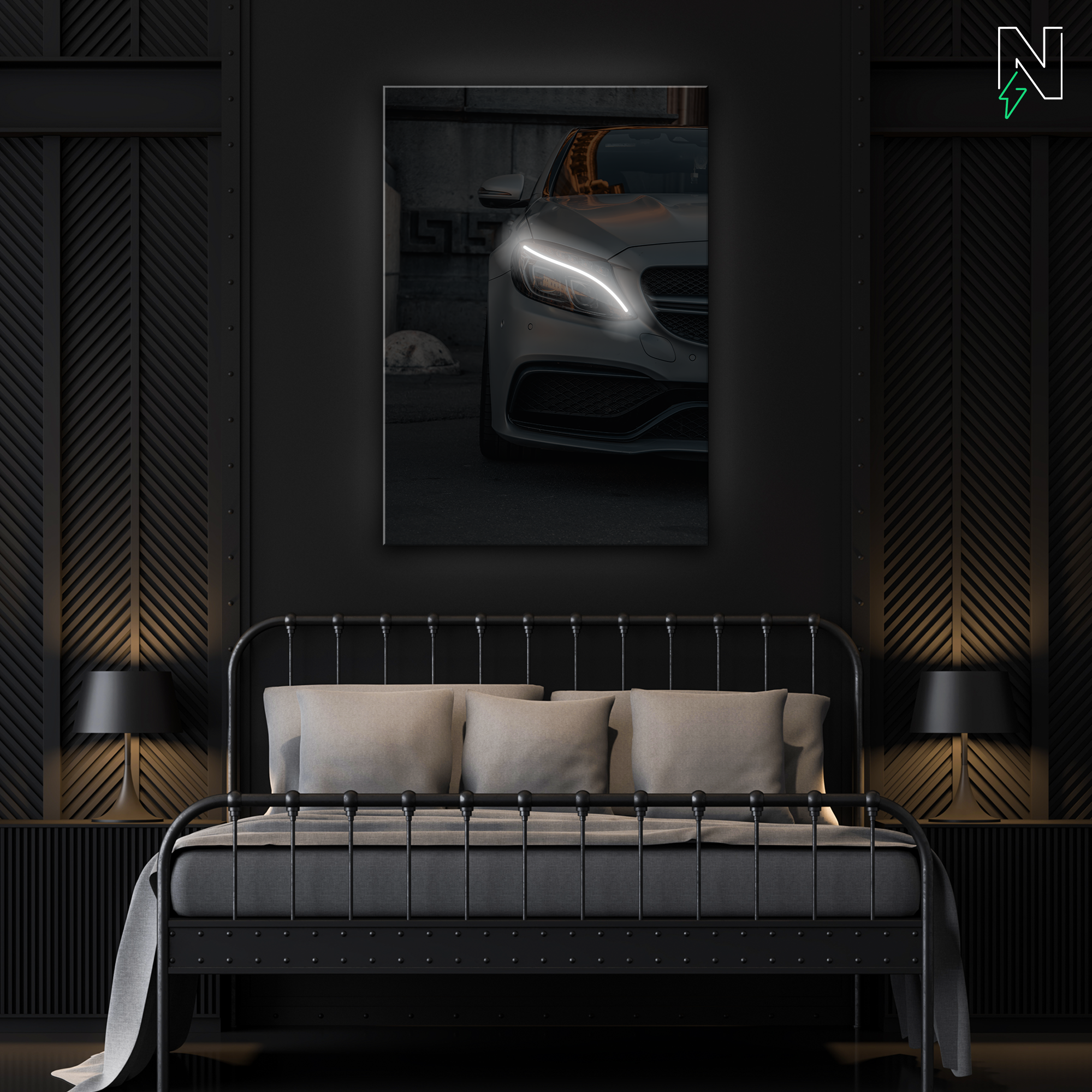 Mercedes V1 LED Neon Art