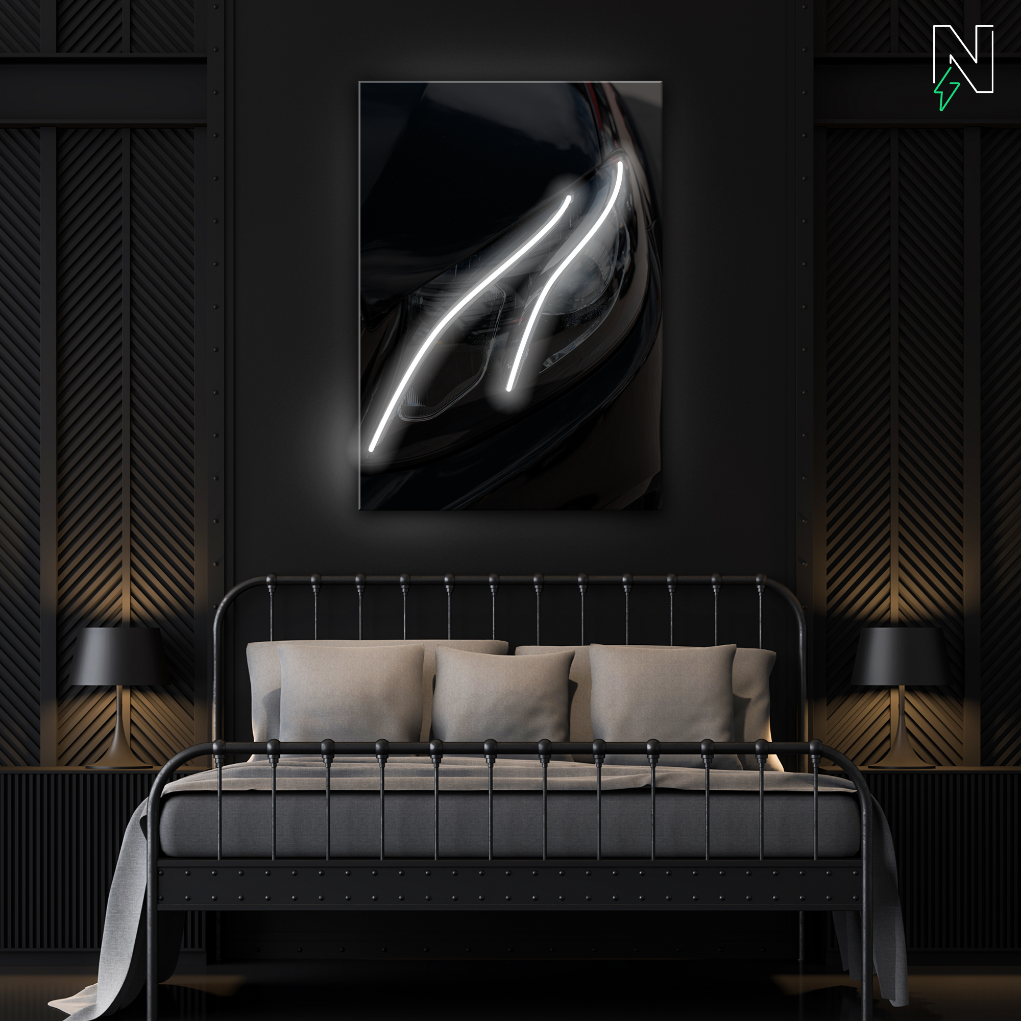 Mercedes V2 LED Neon Art