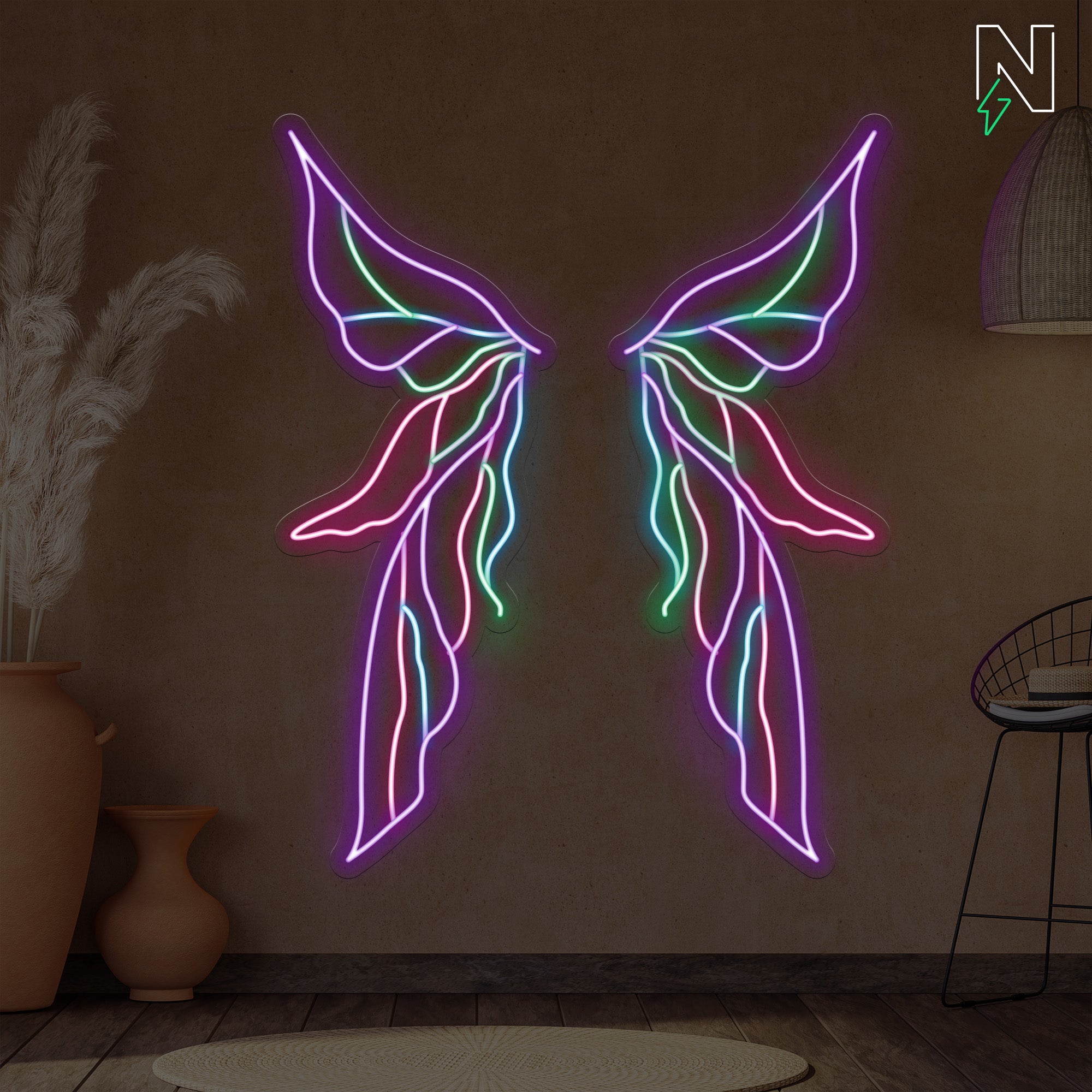 Majestic Wings Neon Sign