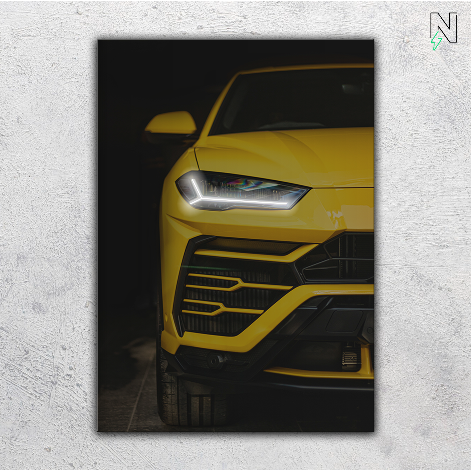 Lamborghini V8 LED Neon Art
