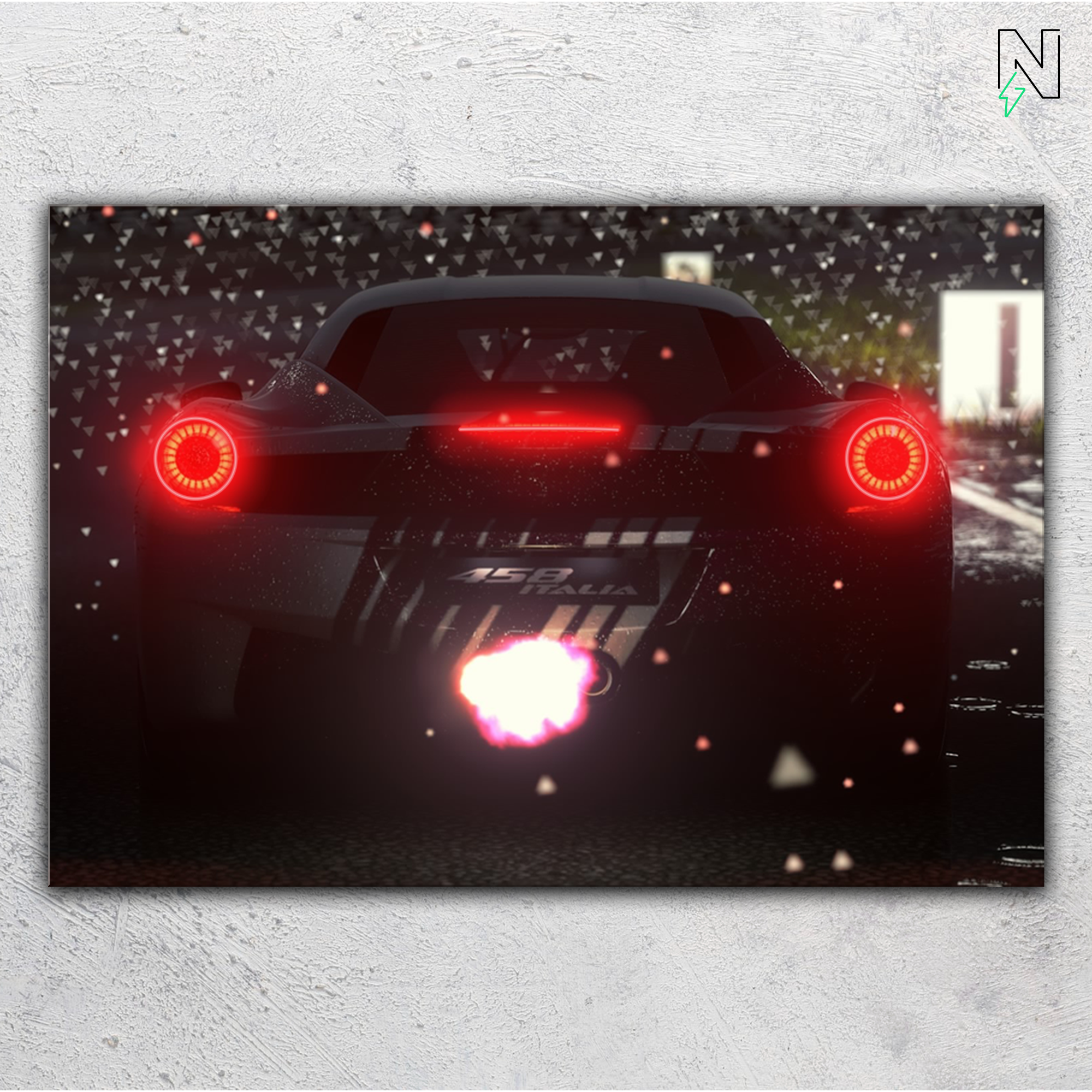 Nissan V8 GTR LED Neon Art
