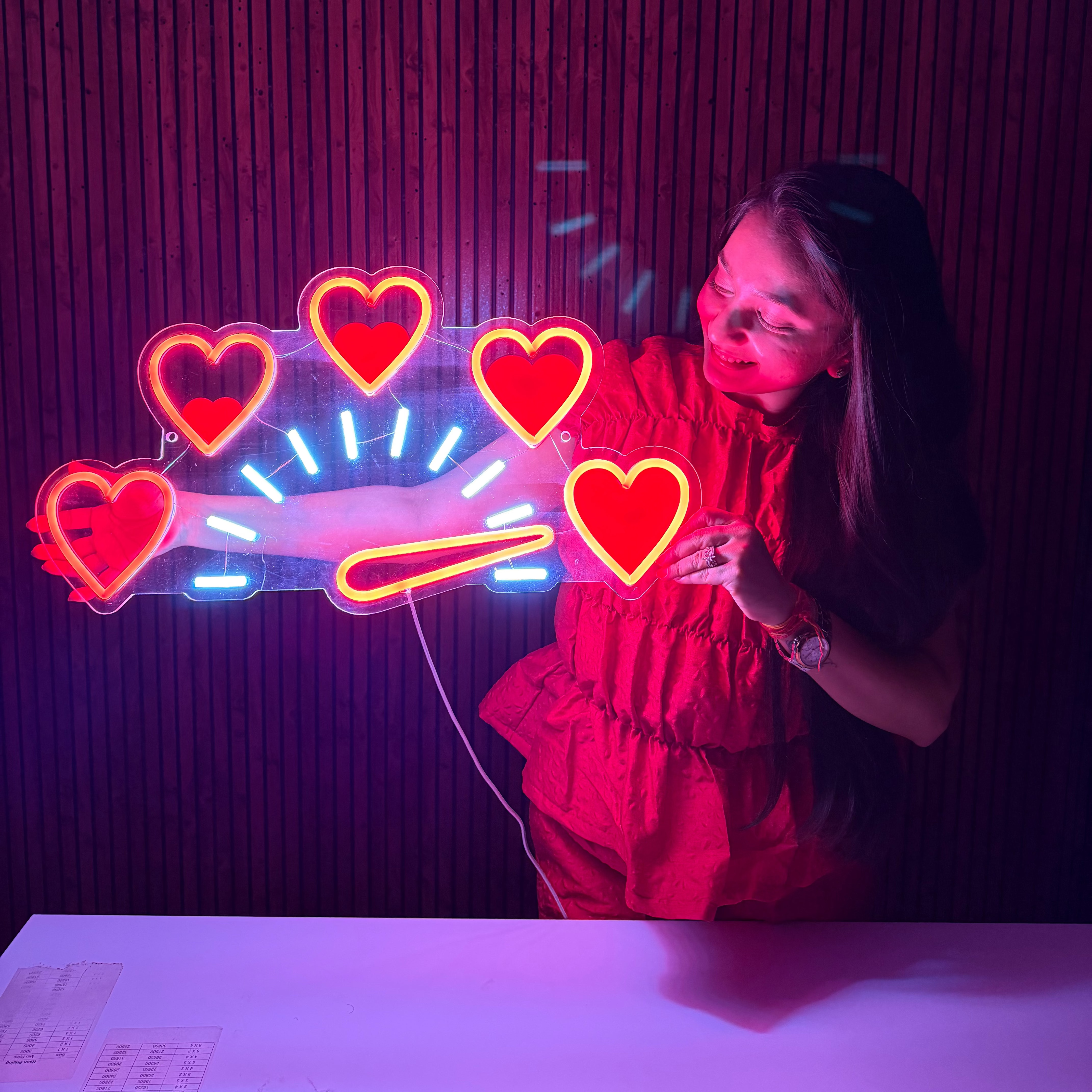 Love'O'Meter Neon Sign Art