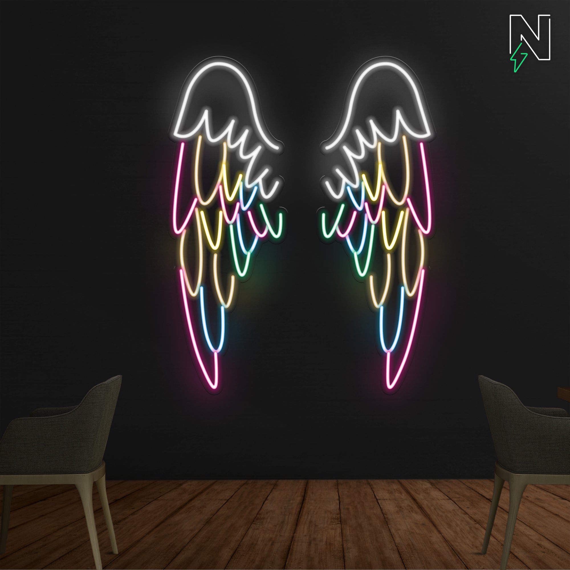 Infinity Wings Neon Sign