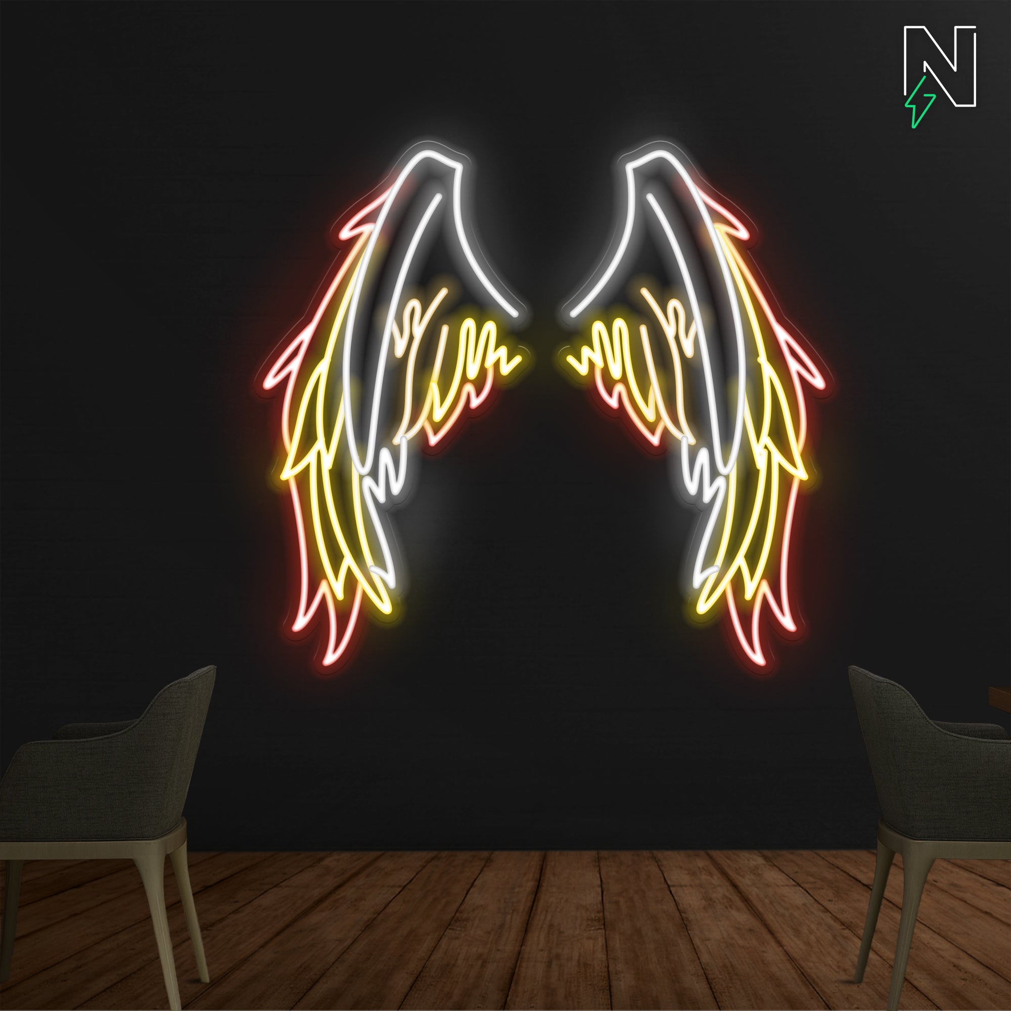 Gladiator Wings Neon Sign