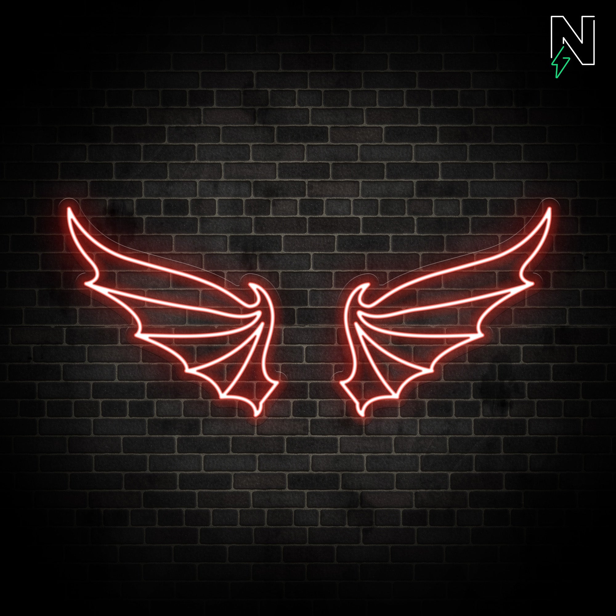 Devil Wings Neon Sign