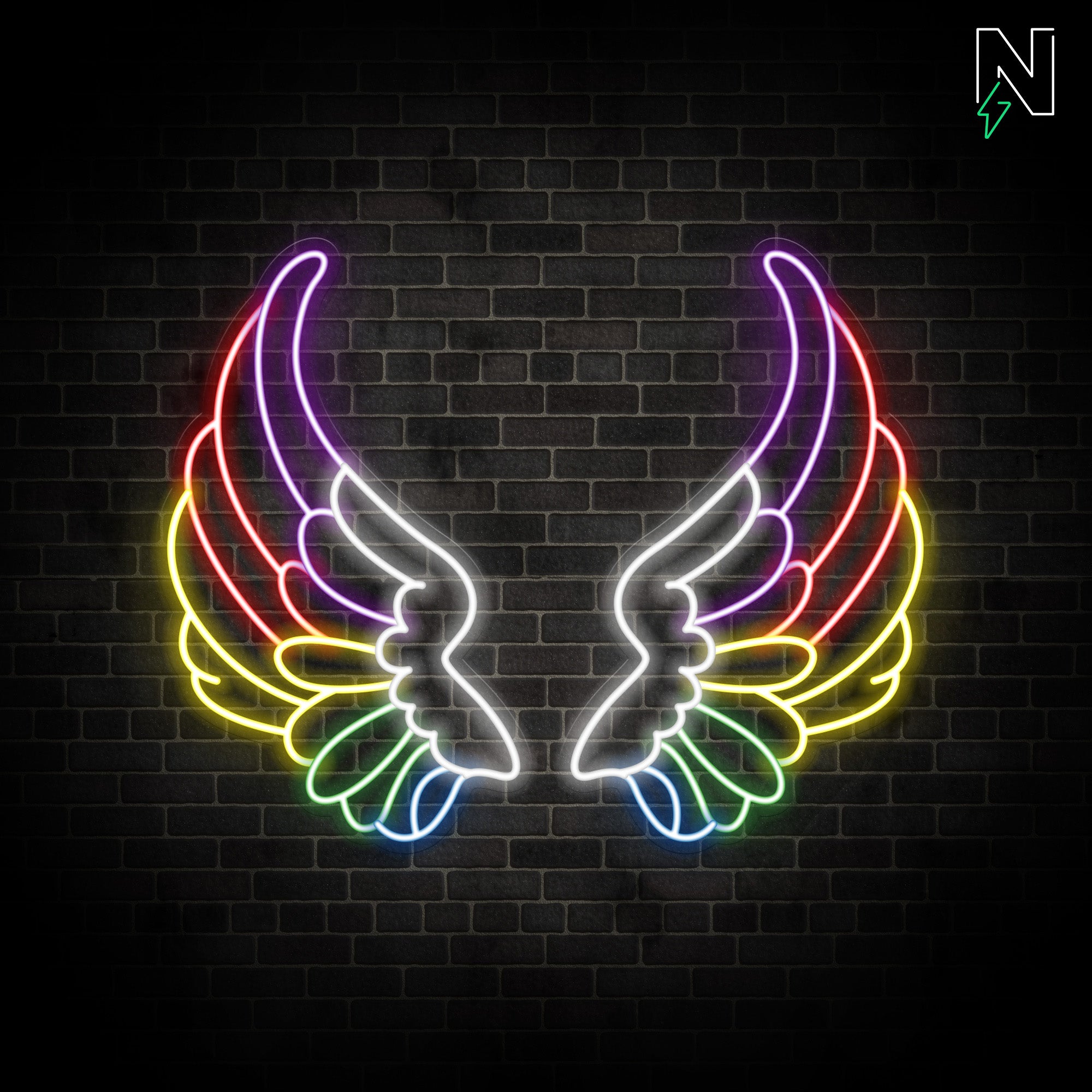 Chroma Wings Neon Sign